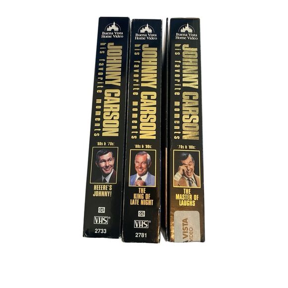 Johnny Carson Favorite Moments VHS Lot 3 Tapes Tonight Show Comedy Vintage TV - Picture 5 of 7